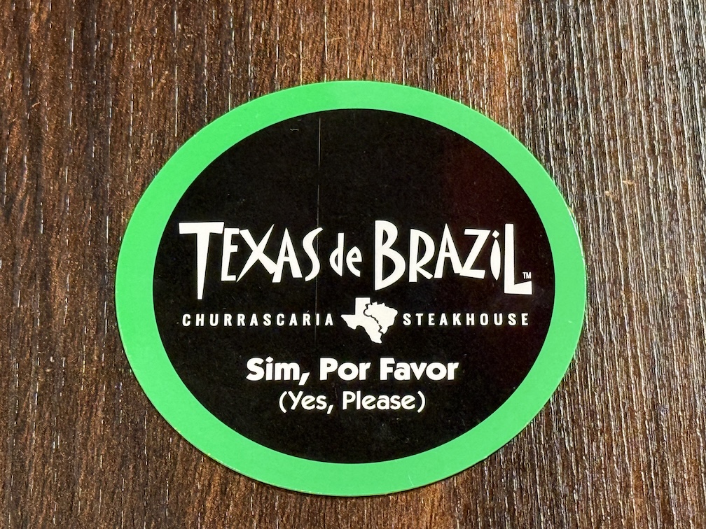 Texas De Brazil グリーンのフダ